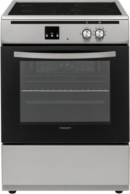 Proff Inductie Fornuis - 60 cm – met Heteluchtoven – RVS